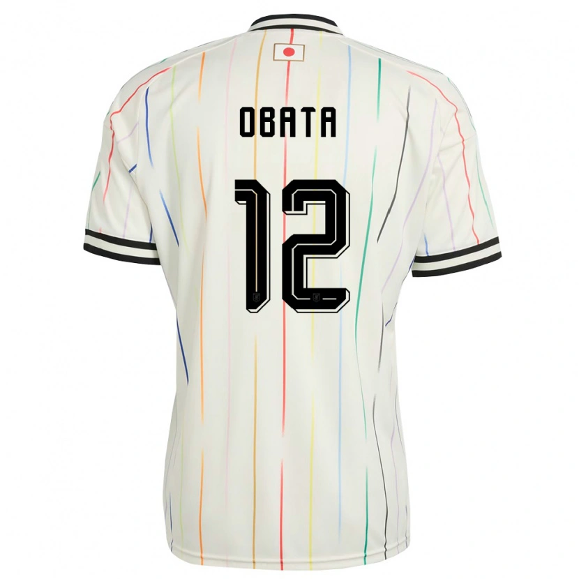 Danxen Men Japan Sosuke Obata #12 White Black Away Jersey 26-28 T-Shirt