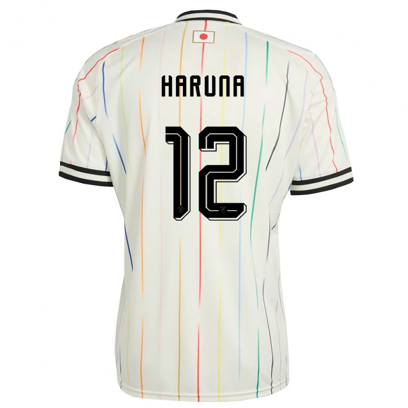 Danxen Men Japan Ryusei Haruna #12 White Black Away Jersey 26-28 T-Shirt