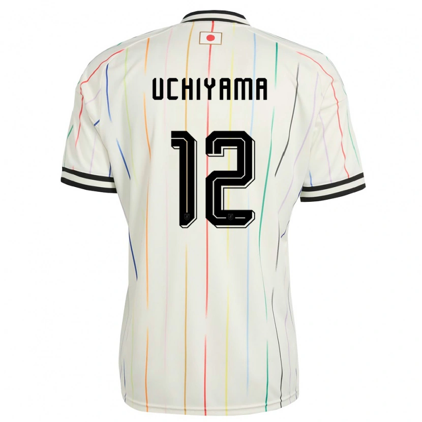 Danxen Men Japan Shota Uchiyama #12 White Black Away Jersey 26-28 T-Shirt