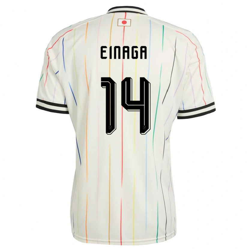 Danxen Men Japan Takatora Einaga #14 White Black Away Jersey 26-28 T-Shirt