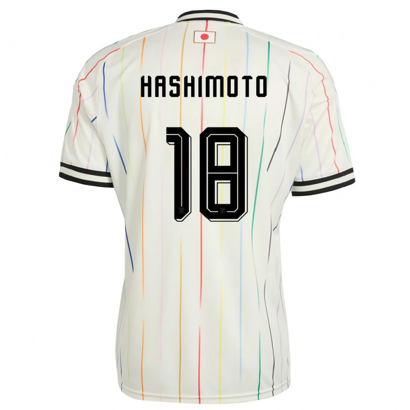 Danxen Men Japan Yuito Hashimoto #18 White Black Away Jersey 26-28 T-Shirt
