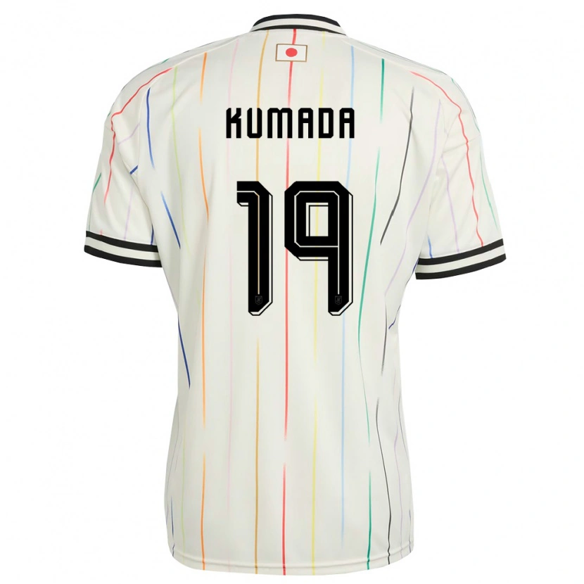 Danxen Men Japan Yoshito Kumada #19 White Black Away Jersey 26-28 T-Shirt