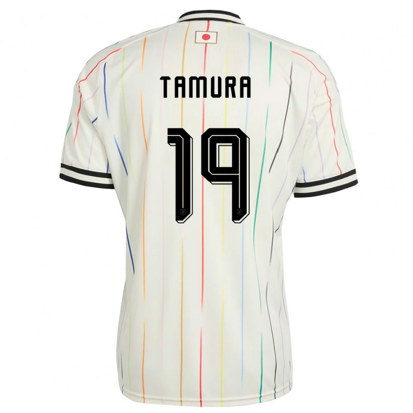 Danxen Men Japan Eito Tamura #19 White Black Away Jersey 26-28 T-Shirt