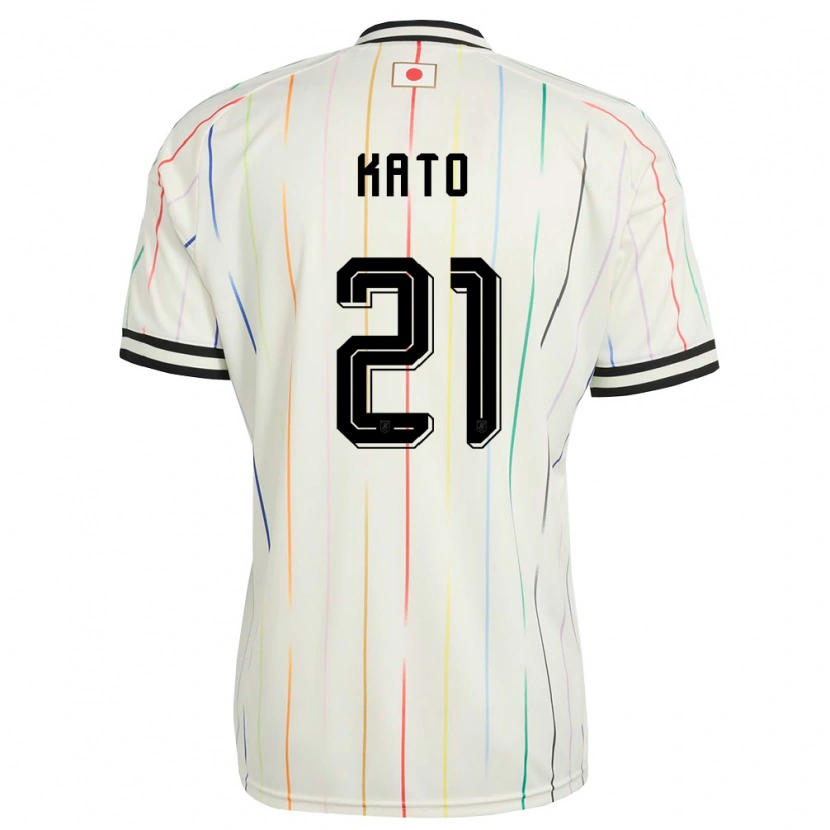 Danxen Men Japan Hijiri Kato #21 White Black Away Jersey 26-28 T-Shirt