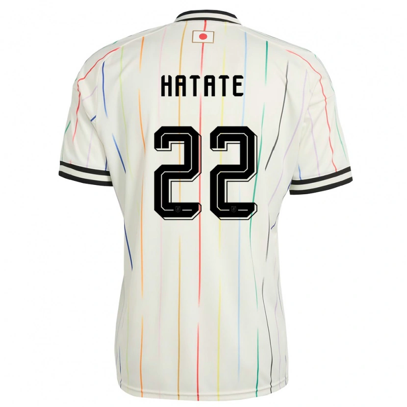 Danxen Men Japan Reo Hatate #22 White Black Away Jersey 26-28 T-Shirt