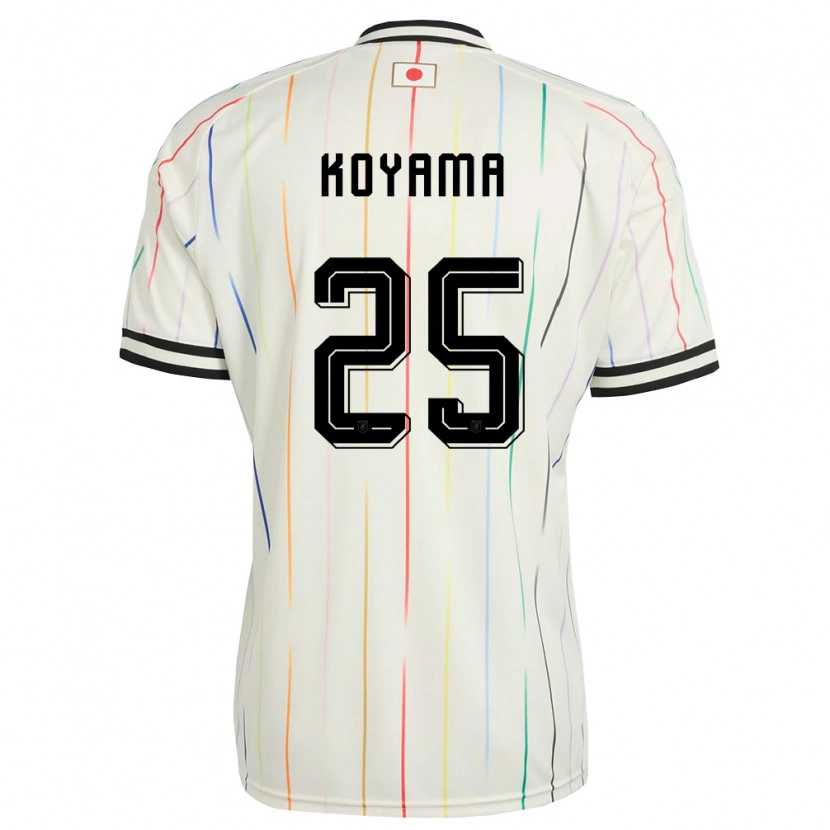 Danxen Men Japan Shinomi Koyama #25 White Black Away Jersey 26-28 T-Shirt