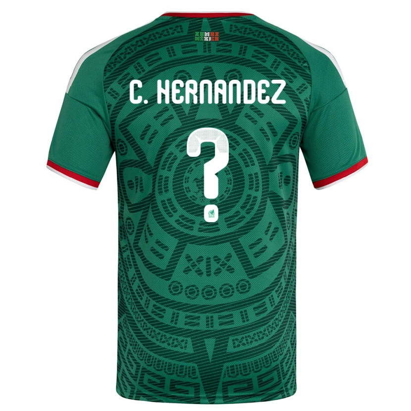 Danxen Women Mexico Cristóbal Hernández #0 Green White Red Home Jersey 26-28 T-Shirt