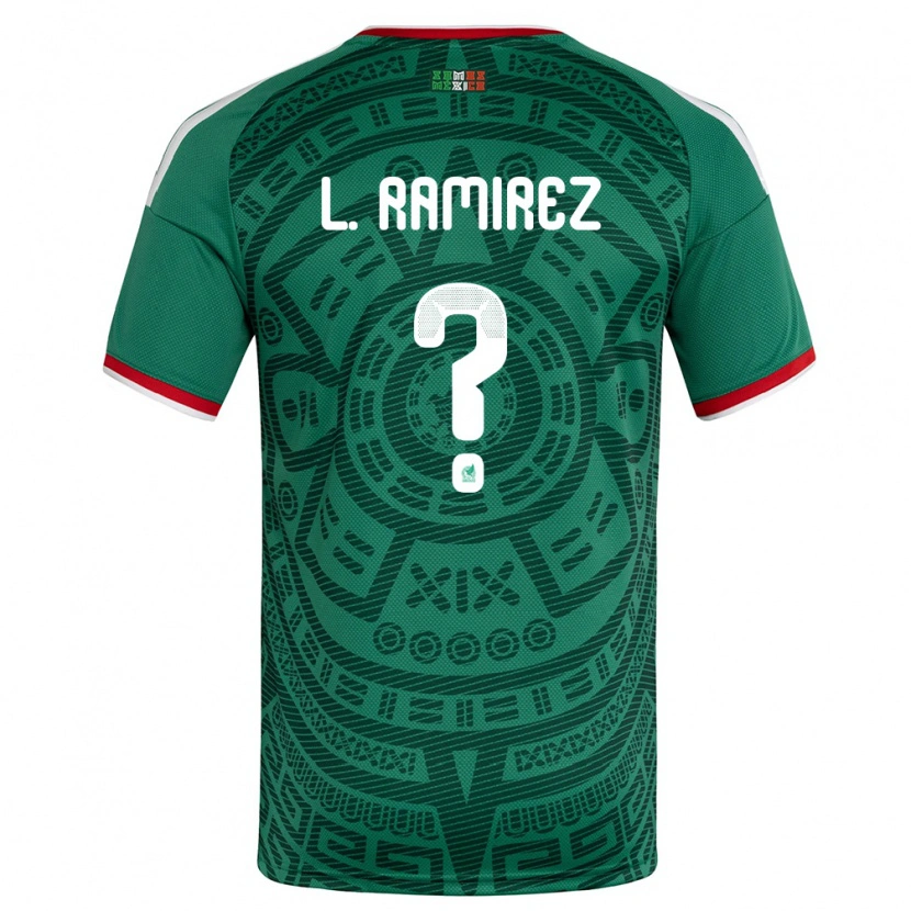Danxen Women Mexico Leonardo Ramirez #0 Green White Red Home Jersey 26-28 T-Shirt