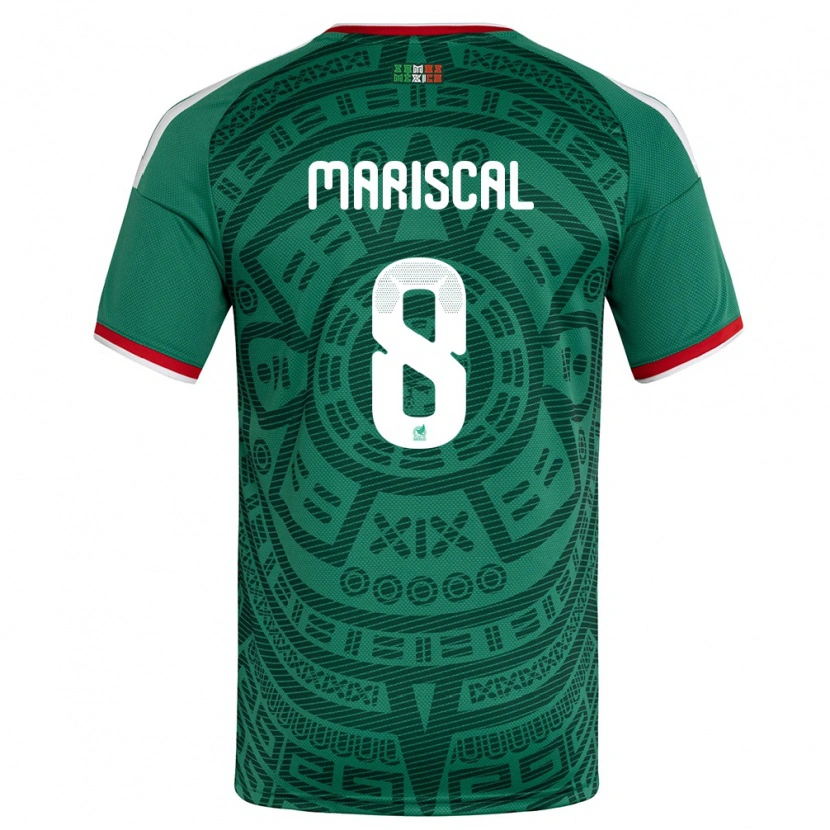 Danxen Women Mexico Salvador Mariscal #8 Green White Red Home Jersey 26-28 T-Shirt