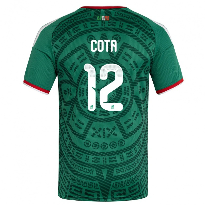 Danxen Women Mexico Rodolfo Cota #12 Green White Red Home Jersey 26-28 T-Shirt