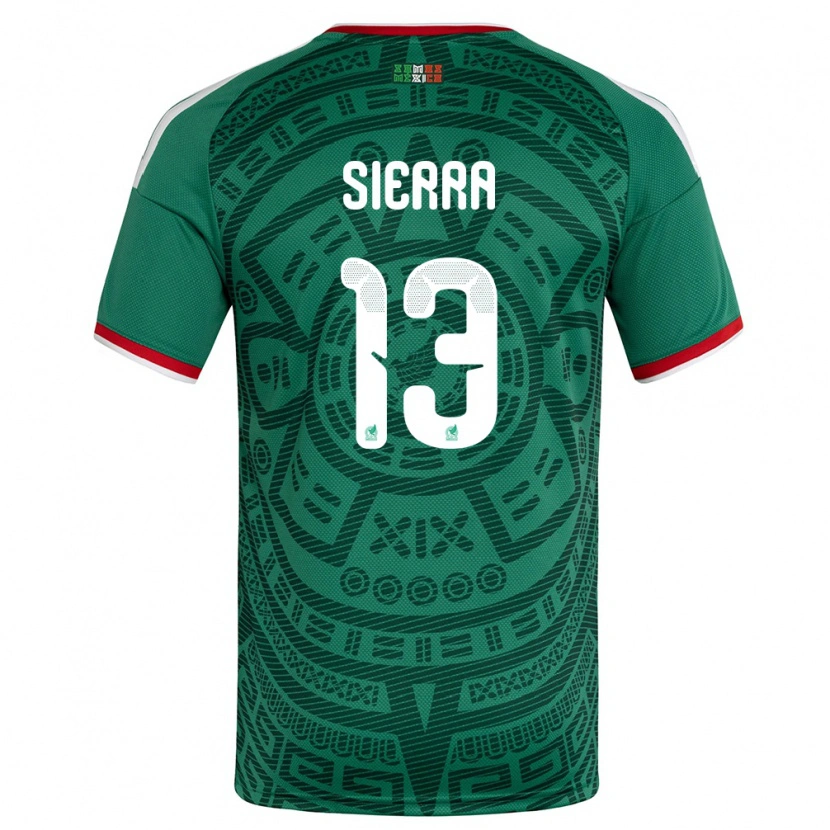 Danxen Women Mexico Bianca Sierra #13 Green White Red Home Jersey 26-28 T-Shirt