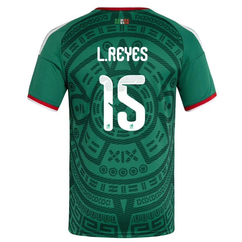 Danxen Women Mexico Israel Reyes #15 Green White Red Home Jersey 26-28 T-Shirt