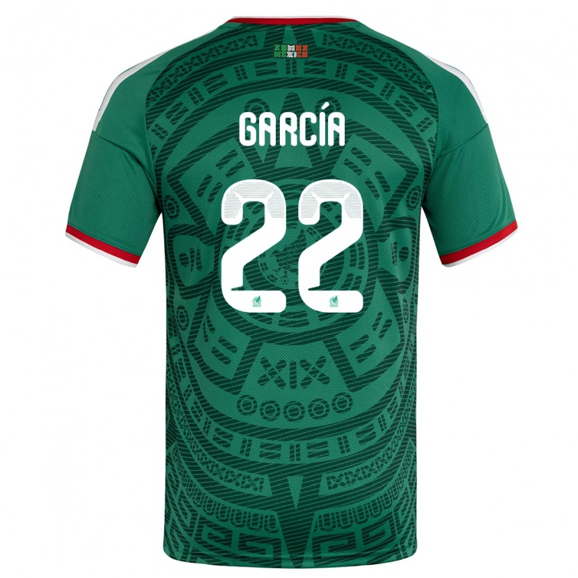 Danxen Women Mexico Diana Garcia #22 Green White Red Home Jersey 26-28 T-Shirt