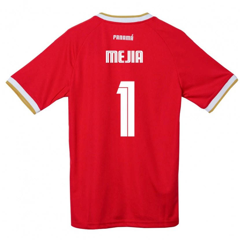 Danxen Women Panama Luis Mejía #1 Red Brown White Home Jersey 26-28 T-Shirt