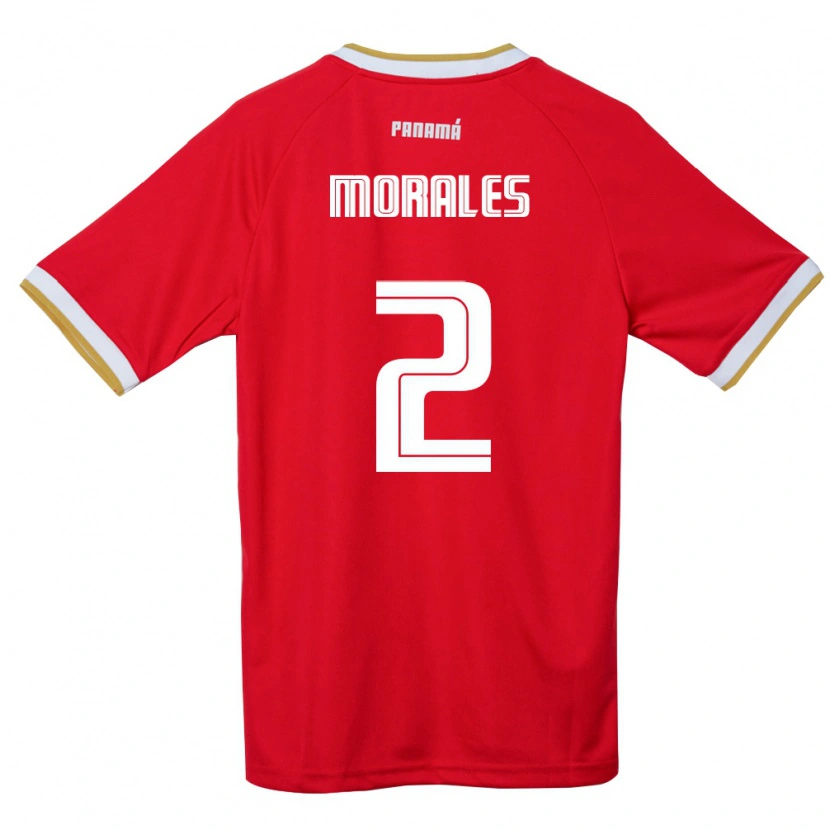 Danxen Women Panama Abdul Morales #2 Red Brown White Home Jersey 26-28 T-Shirt