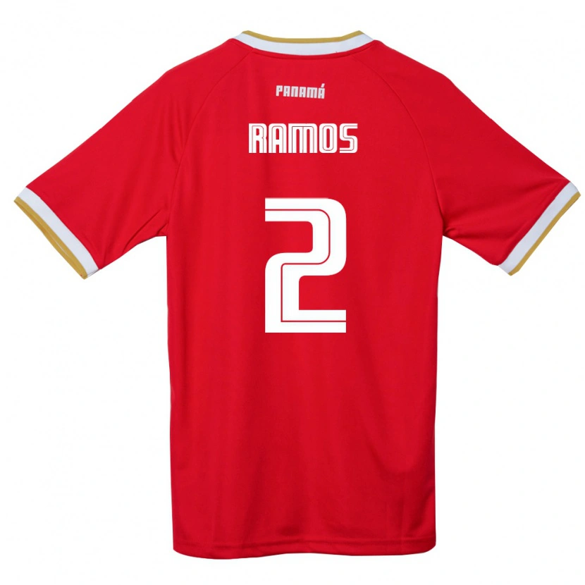 Danxen Women Panama Anthony Ramos #2 Red Brown White Home Jersey 26-28 T-Shirt