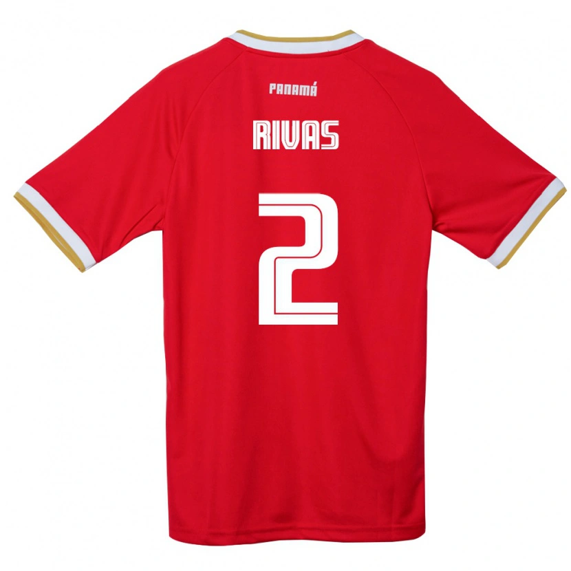 Danxen Women Panama Regie Rivas #2 Red Brown White Home Jersey 26-28 T-Shirt