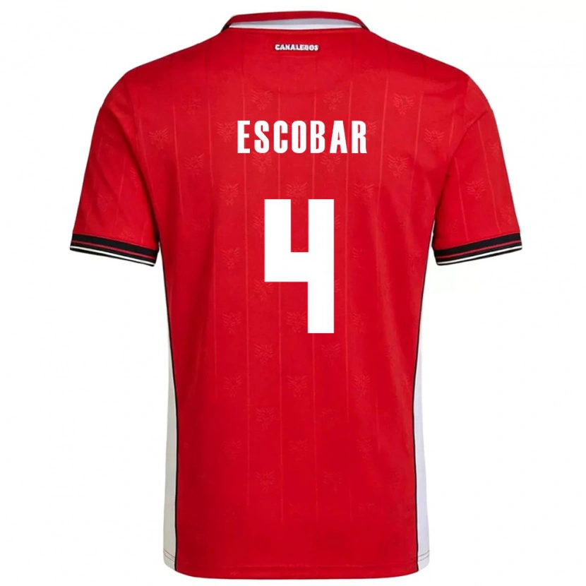 Danxen Women Panama Fidel Escobar #4 Red Brown White Home Jersey 26-28 T-Shirt