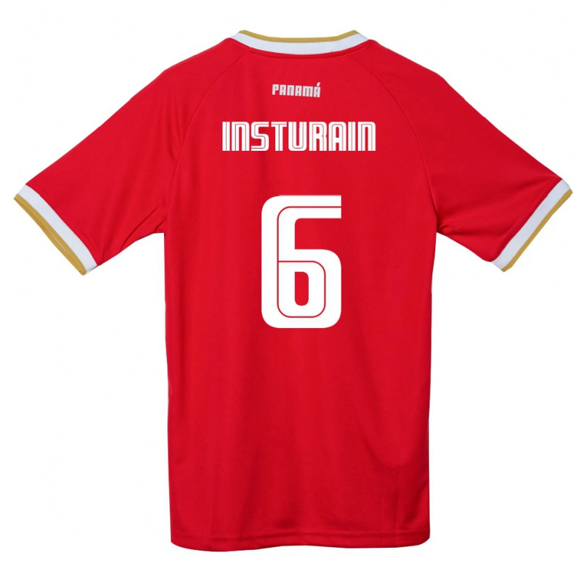 Danxen Women Panama Jossimar Insturain #6 Red Brown White Home Jersey 26-28 T-Shirt