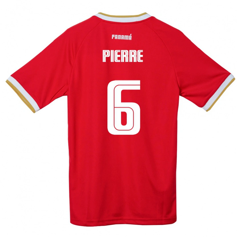 Danxen Women Panama Jose Pierre #6 Red Brown White Home Jersey 26-28 T-Shirt