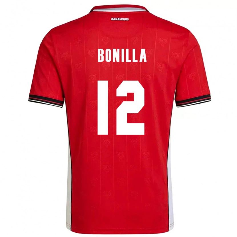 Danxen Women Panama David Bonilla #12 Red Brown White Home Jersey 26-28 T-Shirt