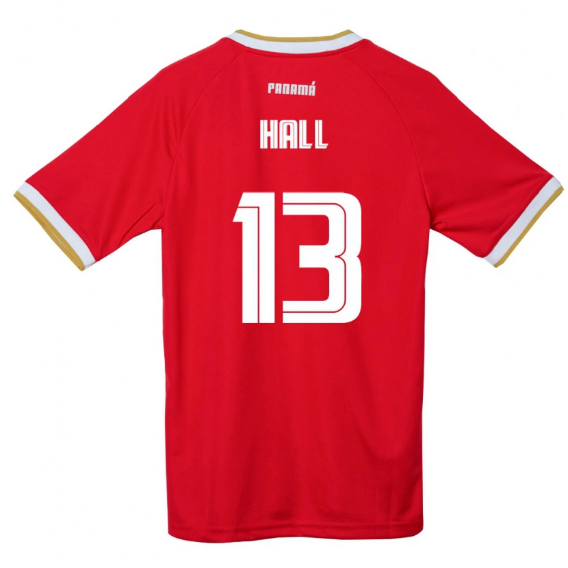 Danxen Women Panama Gianna Hall #13 Red Brown White Home Jersey 26-28 T-Shirt