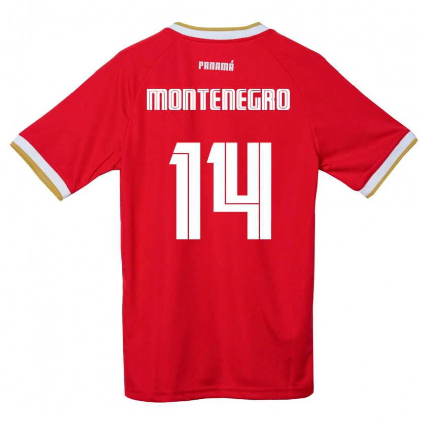Danxen Women Panama Carmen Montenegro #14 Red Brown White Home Jersey 26-28 T-Shirt