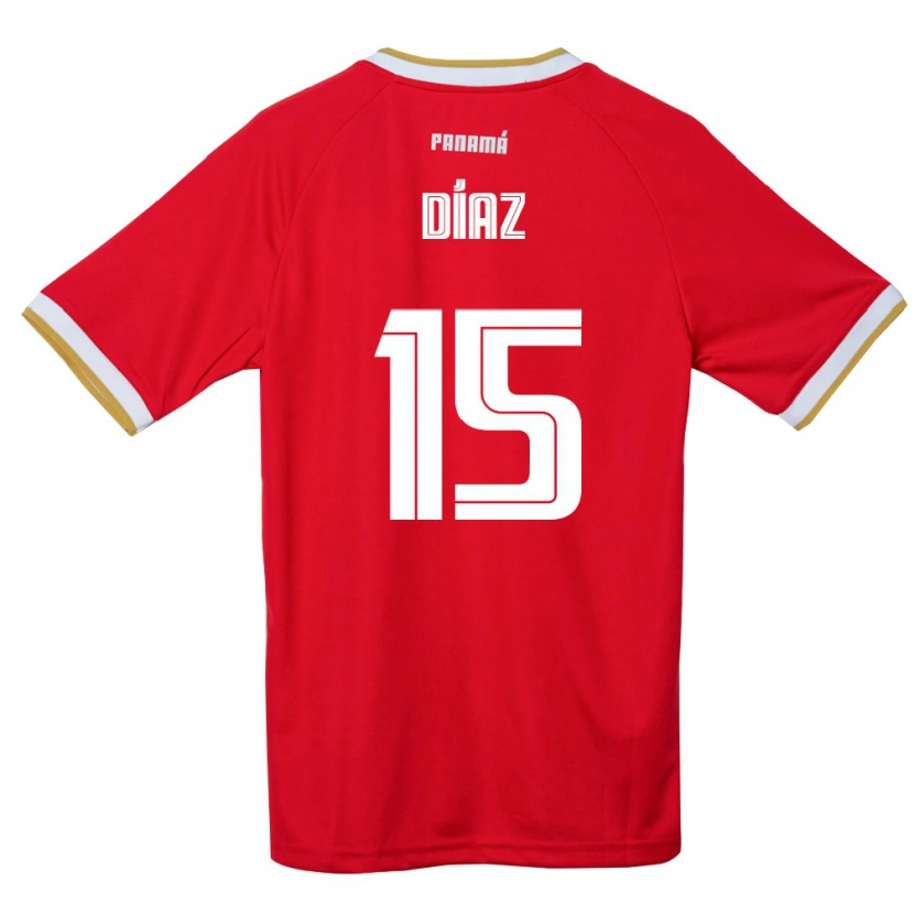 Danxen Women Panama Jasir Díaz #15 Red Brown White Home Jersey 26-28 T-Shirt