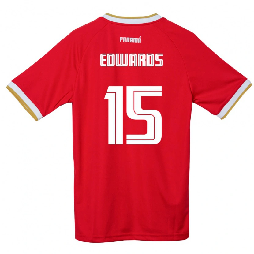 Danxen Women Panama Emanuel Edwards #15 Red Brown White Home Jersey 26-28 T-Shirt