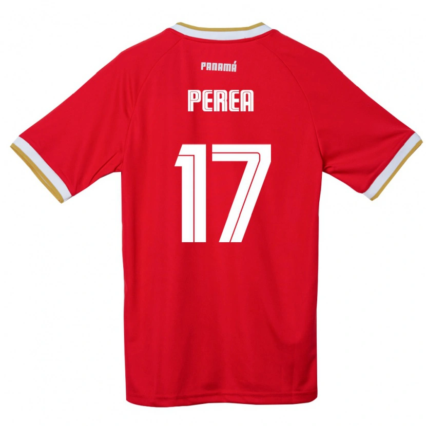 Danxen Women Panama Anthony Perea #17 Red Brown White Home Jersey 26-28 T-Shirt