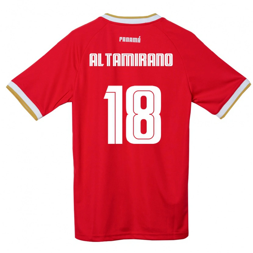 Danxen Women Panama Abraham Altamirano #18 Red Brown White Home Jersey 26-28 T-Shirt
