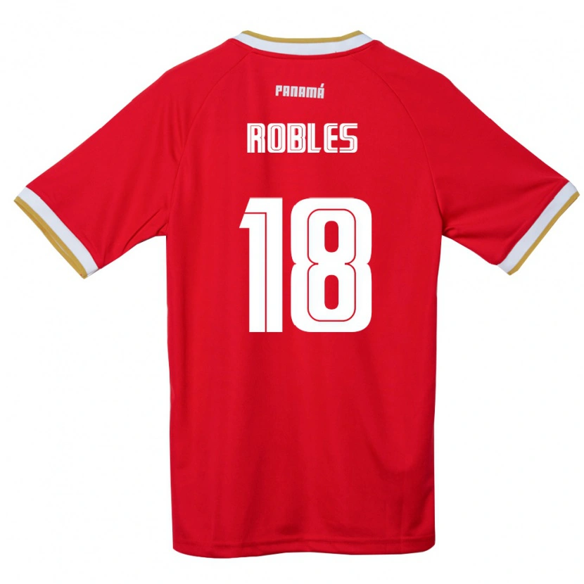 Danxen Women Panama Jordan Robles #18 Red Brown White Home Jersey 26-28 T-Shirt