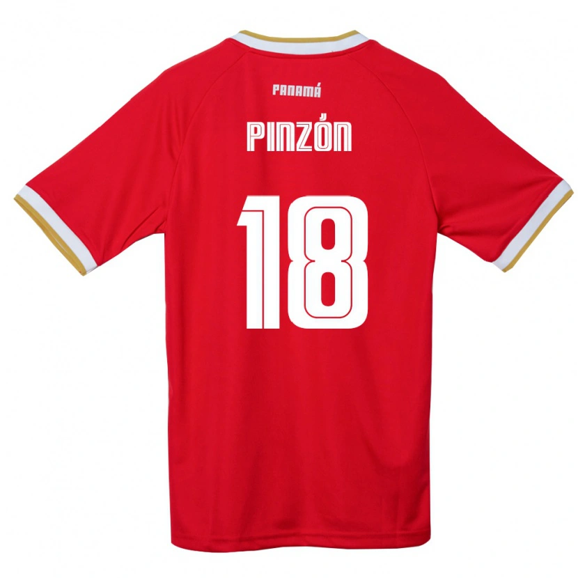 Danxen Women Panama Oliver Pinzón #18 Red Brown White Home Jersey 26-28 T-Shirt