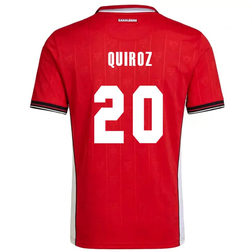 Danxen Women Panama Gabriel Quiroz #20 Red Brown White Home Jersey 26-28 T-Shirt