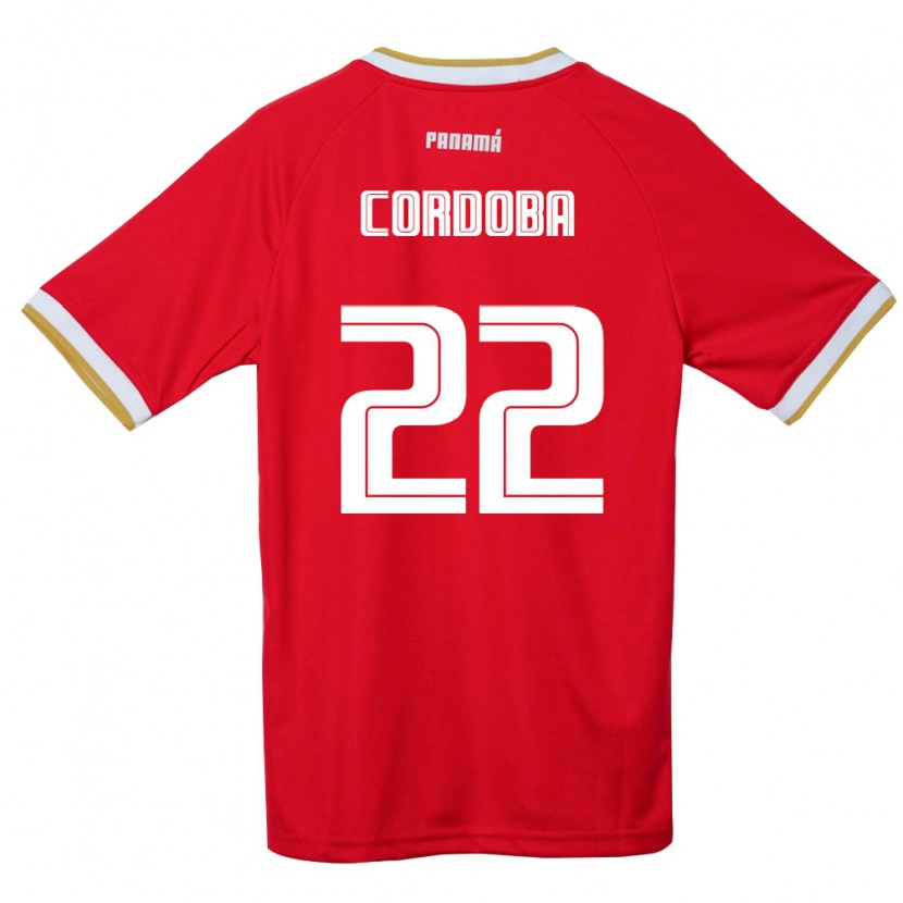Danxen Women Panama Farissa Córdoba #22 Red Brown White Home Jersey 26-28 T-Shirt