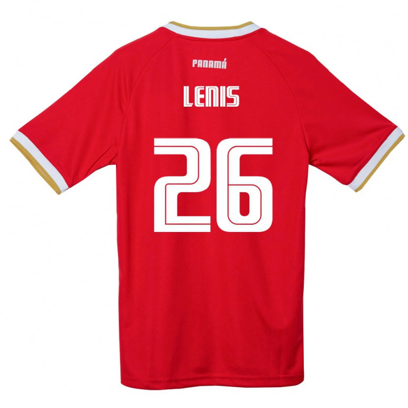 Danxen Women Panama Kahiser Lenis #26 Red Brown White Home Jersey 26-28 T-Shirt