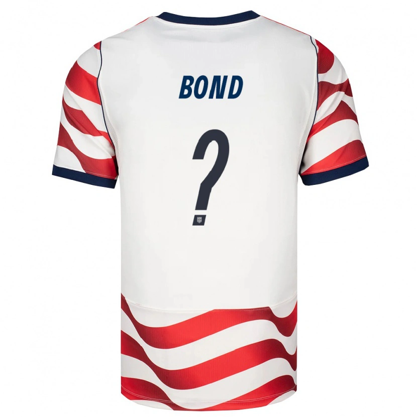 Danxen Women United States Fred Bond #0 Red White Black Home Jersey 26-28 T-Shirt
