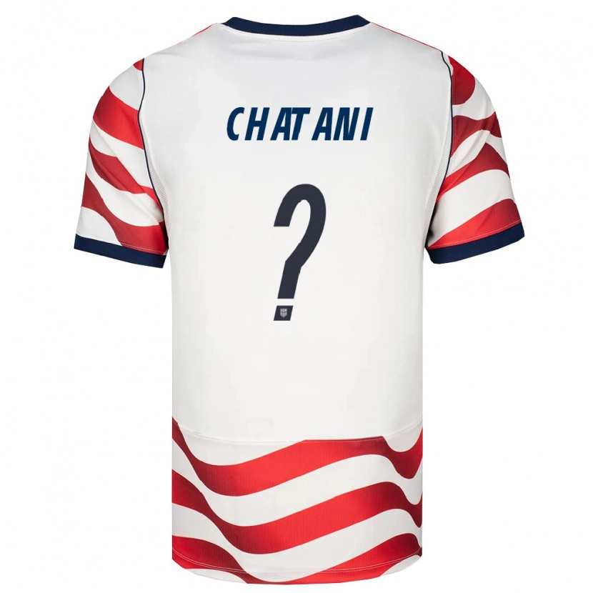 Danxen Women United States Sameer Chatani #0 Red White Black Home Jersey 26-28 T-Shirt