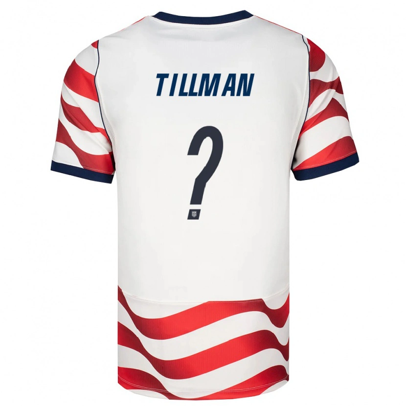 Danxen Women United States Malik Tillman #0 Red White Black Home Jersey 26-28 T-Shirt