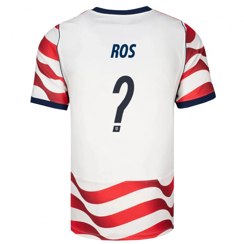 Danxen Women United States Diego Ros #0 Red White Black Home Jersey 26-28 T-Shirt