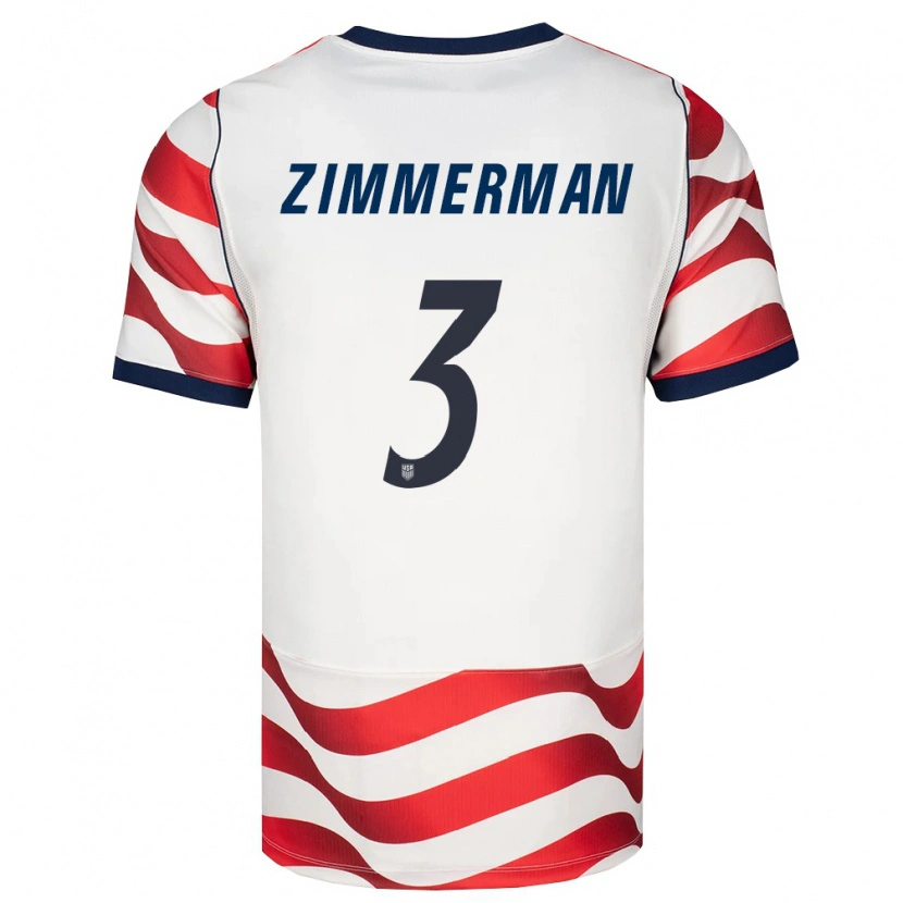 Danxen Women United States Walker Zimmerman #3 Red White Black Home Jersey 26-28 T-Shirt