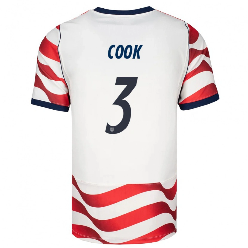 Danxen Women United States Alana Cook #3 Red White Black Home Jersey 26-28 T-Shirt