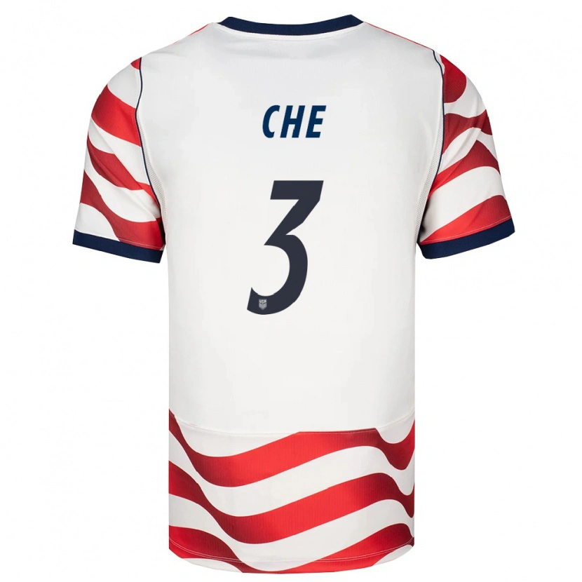 Danxen Women United States Justin Che #3 Red White Black Home Jersey 26-28 T-Shirt