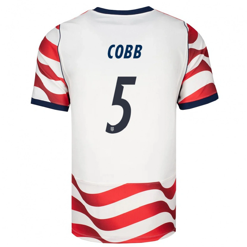 Danxen Women United States Noah Cobb #5 Red White Black Home Jersey 26-28 T-Shirt