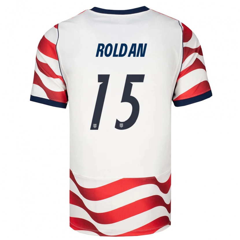 Danxen Women United States Cristian Roldán #15 Red White Black Home Jersey 26-28 T-Shirt