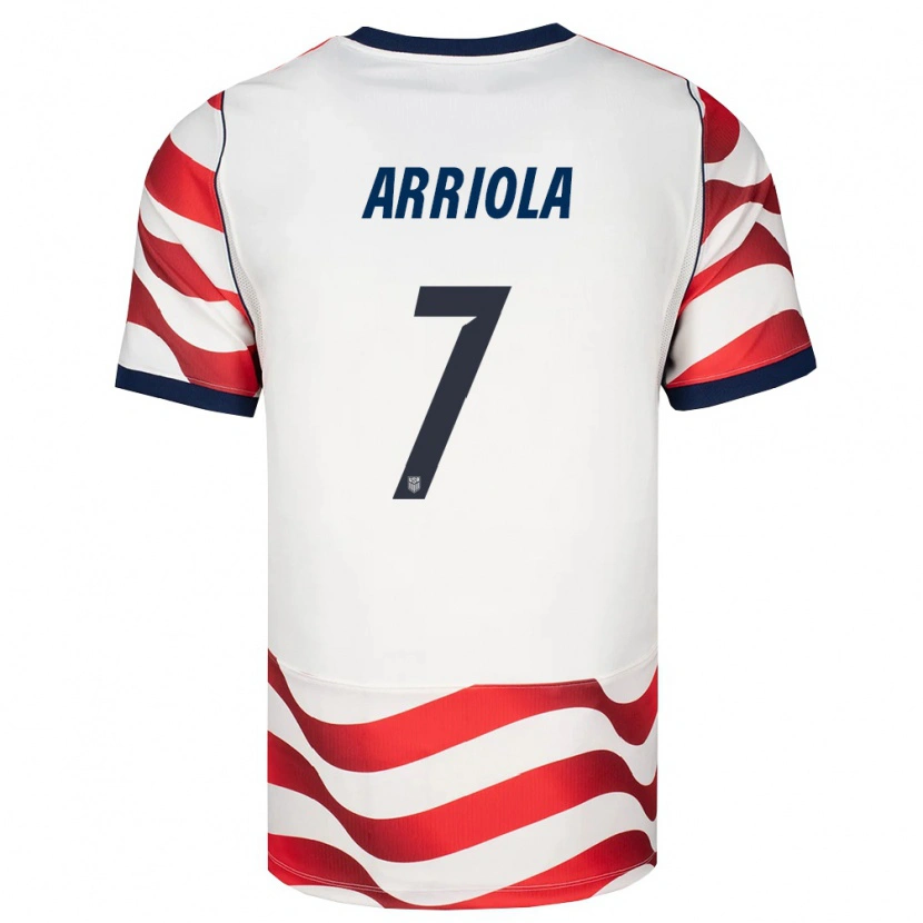Danxen Women United States Paul Arriola #7 Red White Black Home Jersey 26-28 T-Shirt