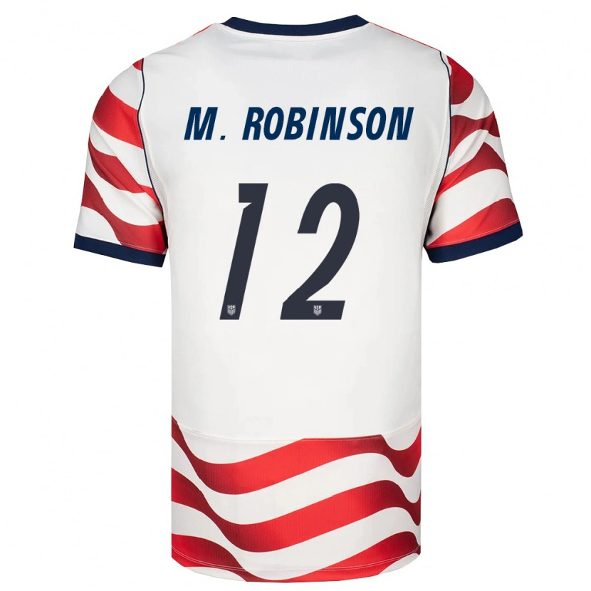 Danxen Women United States Miles Robinson #12 Red White Black Home Jersey 26-28 T-Shirt