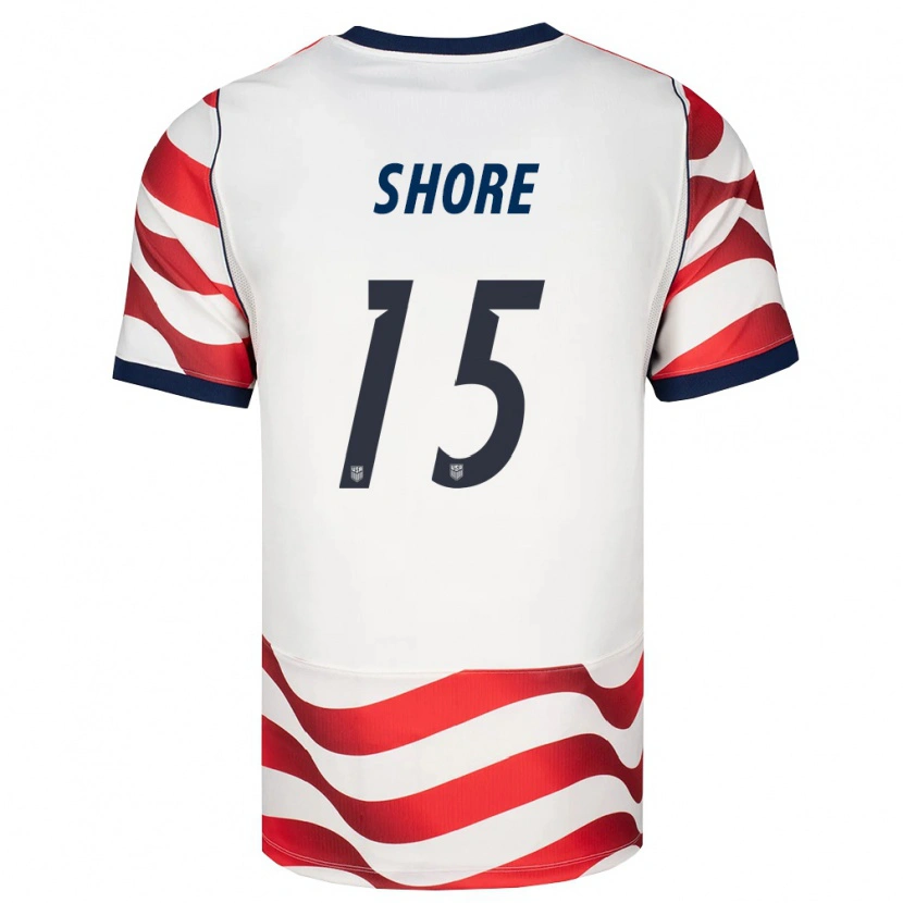 Danxen Women United States Jonathan Shore #15 Red White Black Home Jersey 26-28 T-Shirt