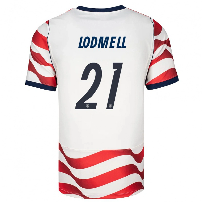 Danxen Women United States William Lodmell #21 Red White Black Home Jersey 26-28 T-Shirt