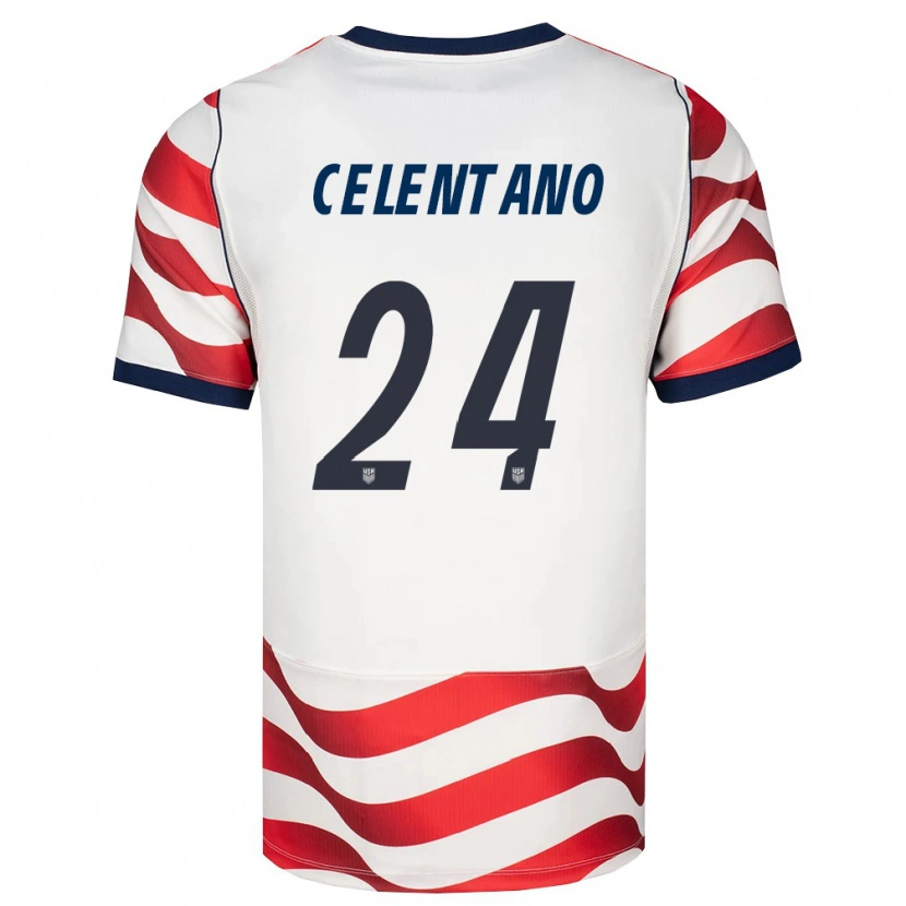 Danxen Women United States Roman Celentano #24 Red White Black Home Jersey 26-28 T-Shirt